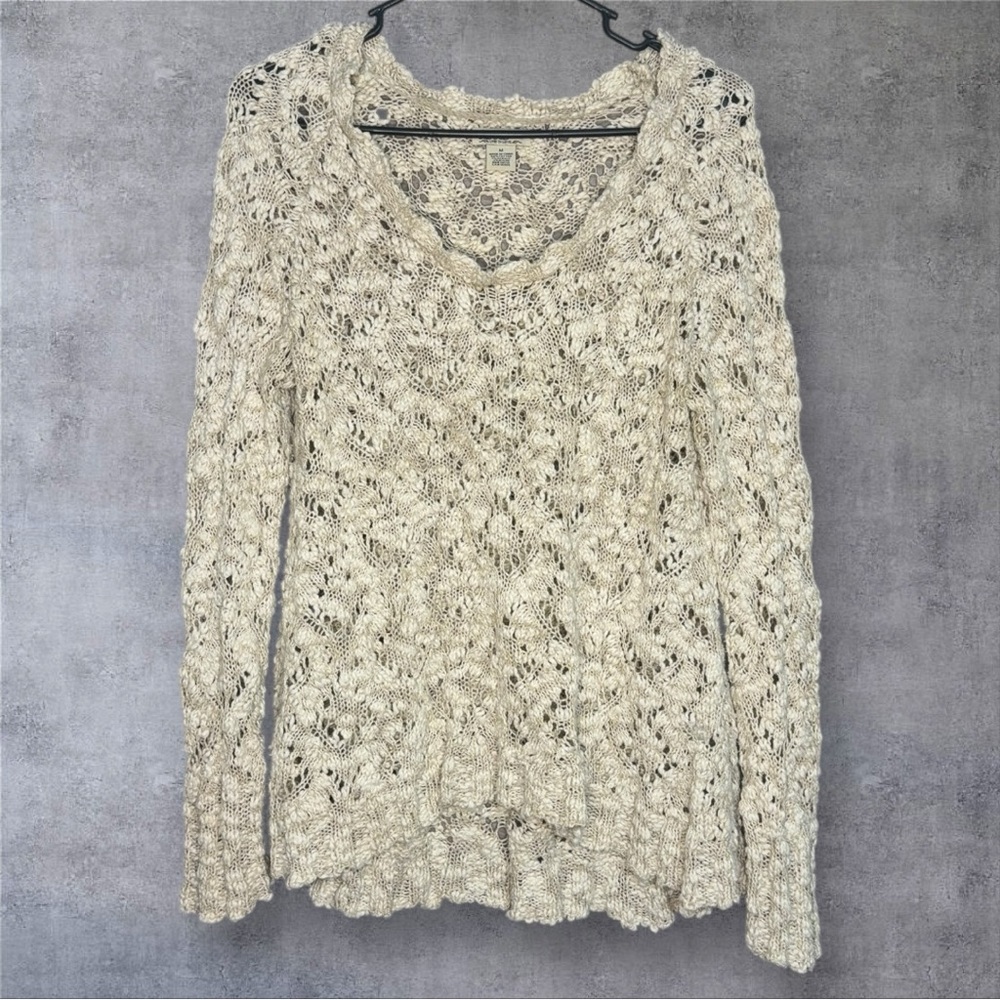 Lucky Brand | M |Cream Cable Knit Sweater